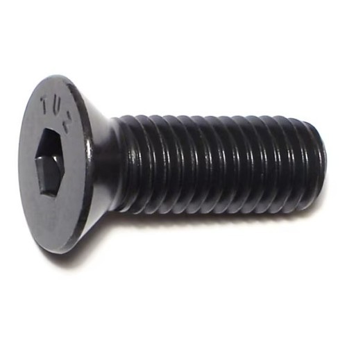 HOLO-KROME® 61008 Socket Cap Screw, Flat Head, Imperial, #10-32, 3/4 in Overall Length, Alloy Steel, Black Oxide